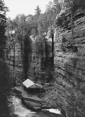 Table Rock, View Downstream, Ausable Chasm, New York