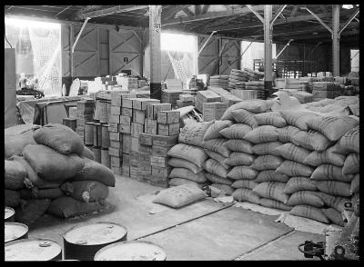 Interior of Transit Shed, Grace Line Pier, Brooklyn, New York