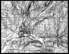 Part of U.S.G.S. Map, Cortland Sheet