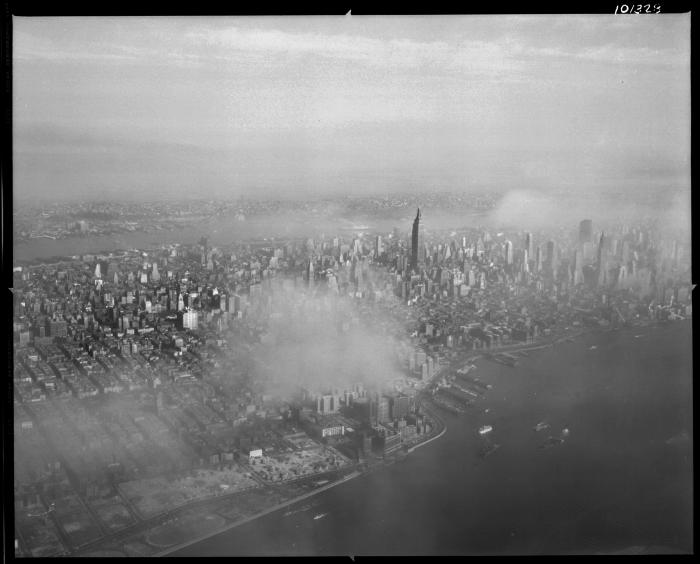 Smoke over Manhattan, N.Y.