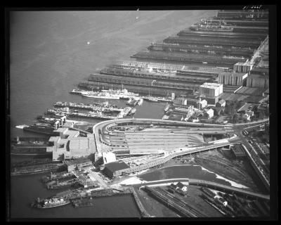 Ferry Slips, St. George and Staten Island, N.Y.