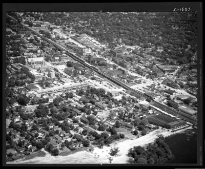 Aerial view of Rockville Centre, Hempstead, New York