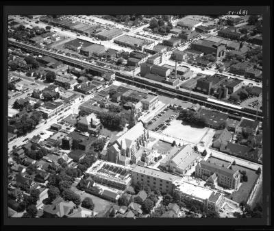 Aerial view of Rockville Centre, Hempstead, New York