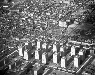 Tower blocks and new housing, N.Y. 