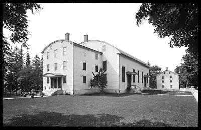 New York. Mount Lebanon (Columbia Co.). Meetinghouse of the Shakers, Exterior