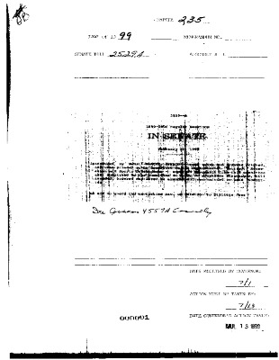NYS Bill and Veto Jackets: 1999, Chapter 235