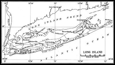 Map of Long Island