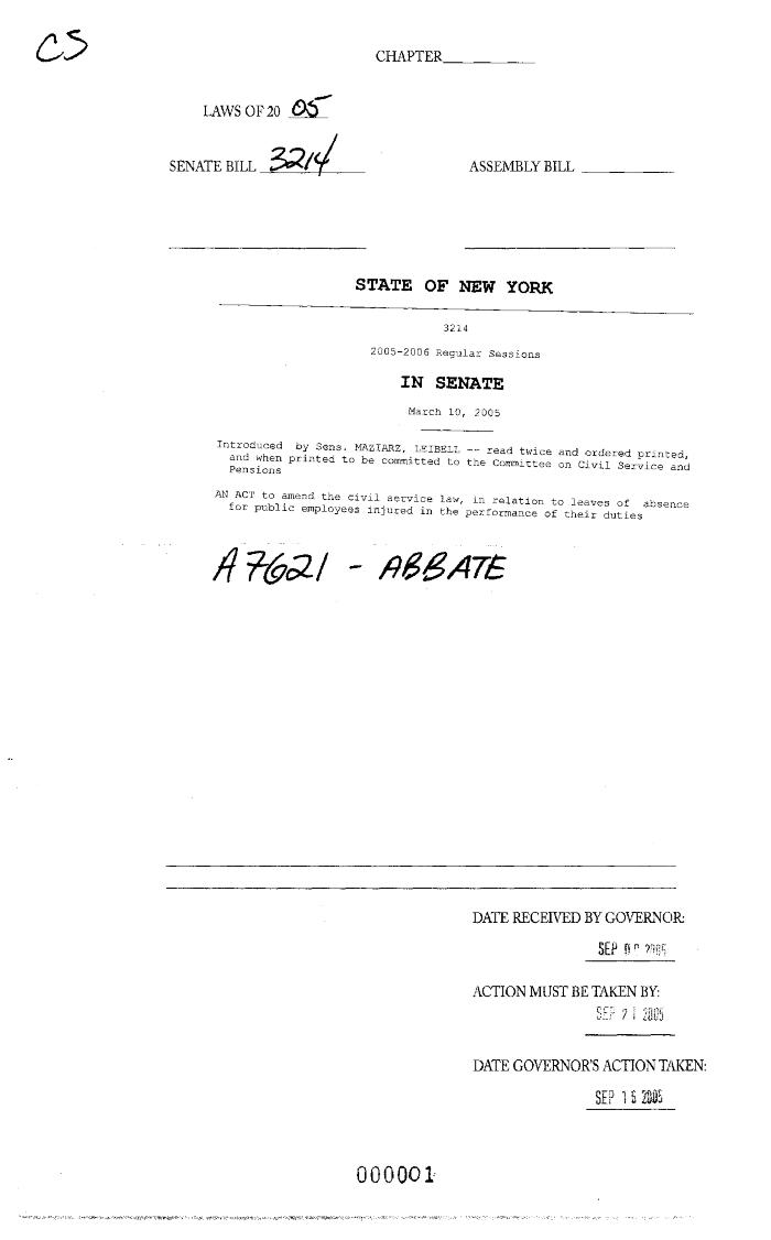 NYS Bill and Veto Jackets: 2005,  Veto 95