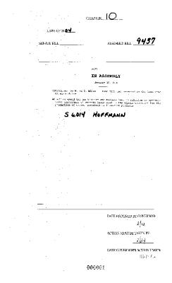 NYS Bill and Veto Jackets: 2004, Chapter 10