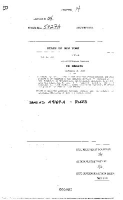NYS Bill and Veto Jackets: 2004, Chapter 14