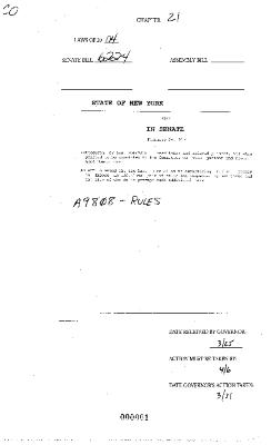 NYS Bill and Veto Jackets: 2004, Chapter 21  