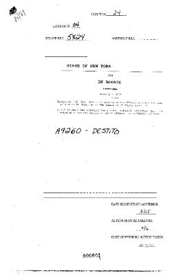 NYS Bill and Veto Jackets: 2004, Chapter 24