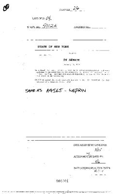 NYS Bill and Veto Jackets: 2004, Chapter 26