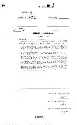 NYS Bill and Veto Jackets: 2004, Chapter 3 