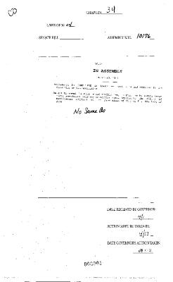 NYS Bill and Veto Jackets: 2004, Chapter 34