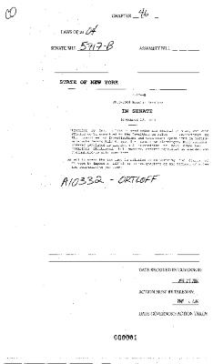 NYS Bill and Veto Jackets: 2004, Chapter 46