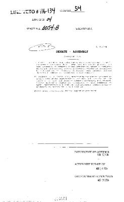 NYS Bill and Veto Jackets: 2004, Chapter 54