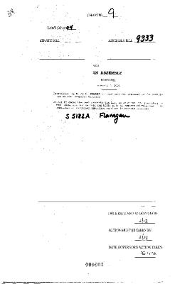 NYS Bill and Veto Jackets: 2004, Chapter 9