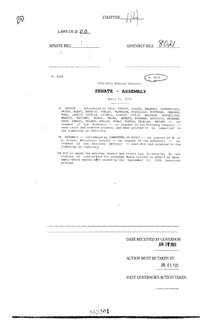 NYS Bill and Veto Jackets: 2003, Chapter 114