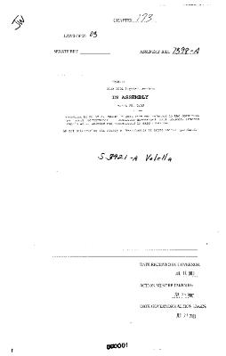 NYS Bill and Veto Jackets: 2003, Chapter 173
