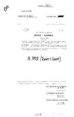 NYS Bill and Veto Jackets: 2003, Chapter 153