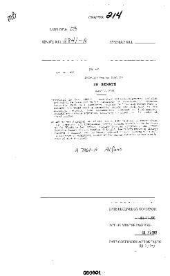 NYS Bill and Veto Jackets: 2003, Chapter 214