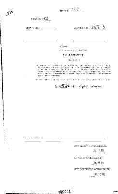 NYS Bill and Veto Jackets: 2003, Chapter 183
