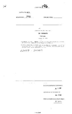 NYS Bill and Veto Jackets: 2003, Chapter 196