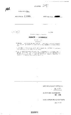 NYS Bill and Veto Jackets: 2003, Chapter 291