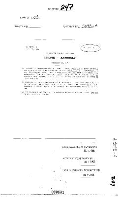 NYS Bill and Veto Jackets: 2003, Chapter 247