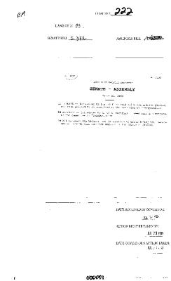 NYS Bill and Veto Jackets: 2003, Chapter 222