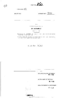 NYS Bill and Veto Jackets: 2003, Chapter 250