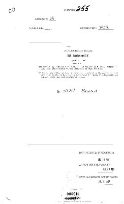 NYS Bill and Veto Jackets: 2003, Chapter 255