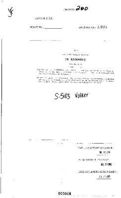 NYS Bill and Veto Jackets: 2003, Chapter 260