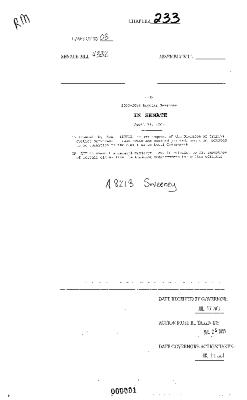 NYS Bill and Veto Jackets: 2003, Chapter 233