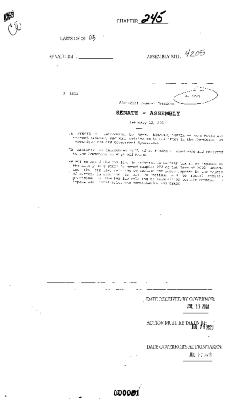 NYS Bill and Veto Jackets: 2003, Chapter 245