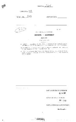 NYS Bill and Veto Jackets: 2003, Chapter 265