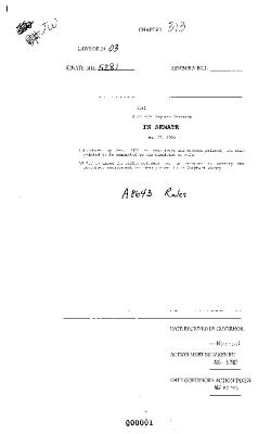 NYS Bill and Veto Jackets: 2003, Chapter 313