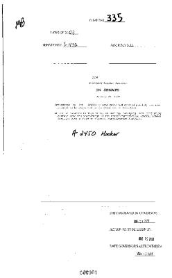 NYS Bill and Veto Jackets: 2003, Chapter 335