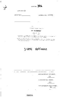 NYS Bill and Veto Jackets: 2003, Chapter 396