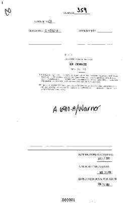 NYS Bill and Veto Jackets: 2003, Chapter 359