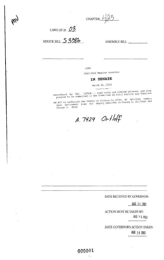 NYS Bill and Veto Jackets: 2003, Chapter 423