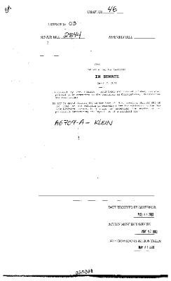NYS Bill and Veto Jackets: 2003, Chapter 46