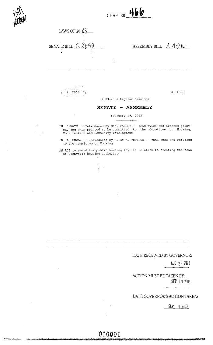 NYS Bill and Veto Jackets: 2003, Chapter 466