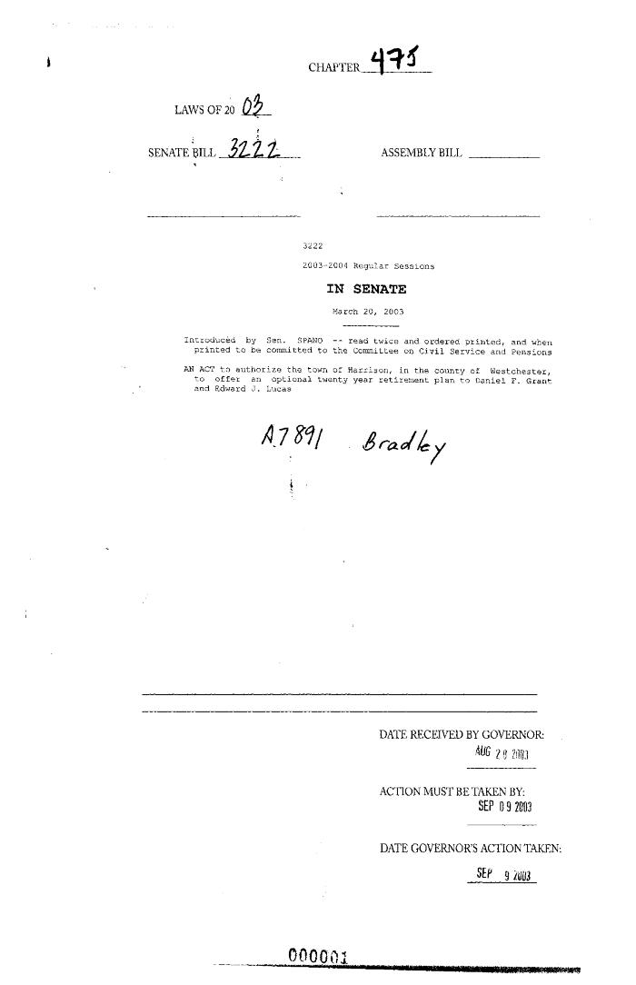 NYS Bill and Veto Jackets: 2003, Chapter 475