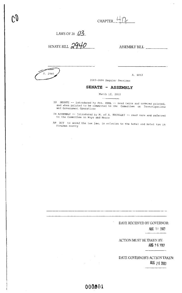 NYS Bill and Veto Jackets: 2003, Chapter 417