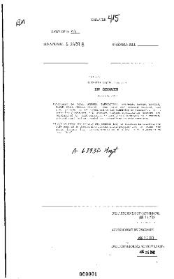NYS Bill and Veto Jackets: 2003, Chapter 415