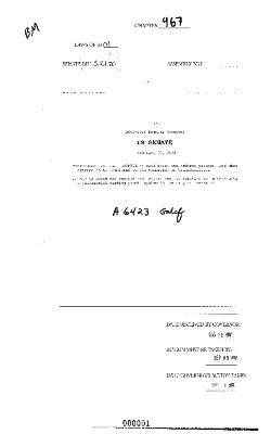 NYS Bill and Veto Jackets: 2003, Chapter 467