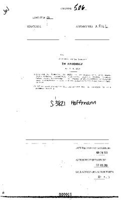 NYS Bill and Veto Jackets: 2003, Chapter 506