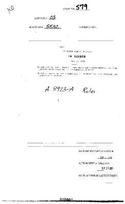 NYS Bill and Veto Jackets: 2003, Chapter 579